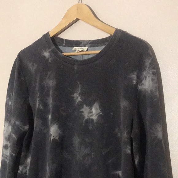 Jane and Delancey Tie Dye Crewneck Sweater Grey Size Medium - Picture 2 of 6